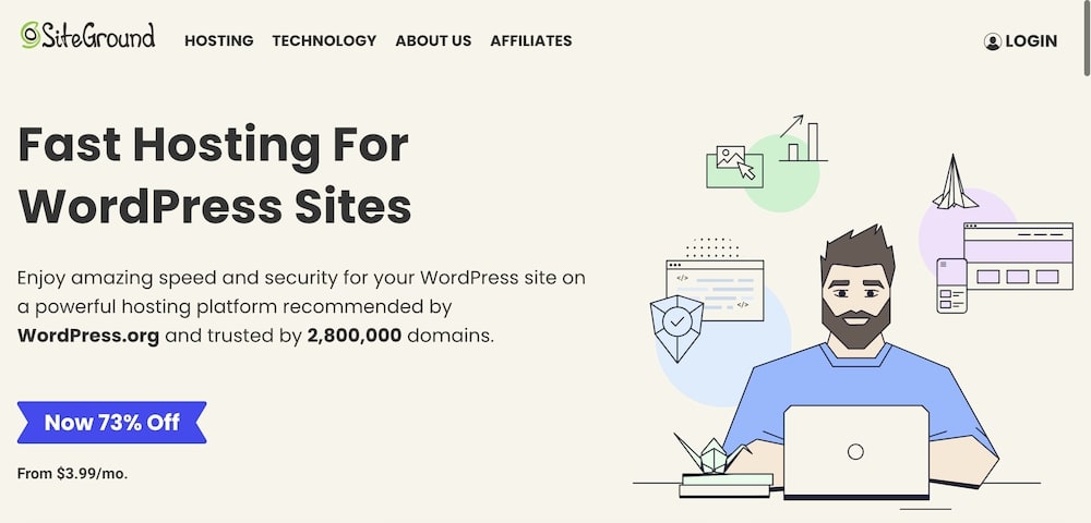 WordPress 共享型主机推荐 - Siteground