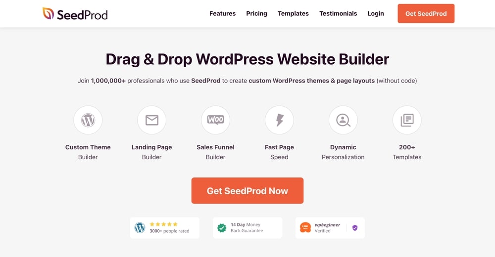 WordPress 网页设计工具推荐 - SeedProd