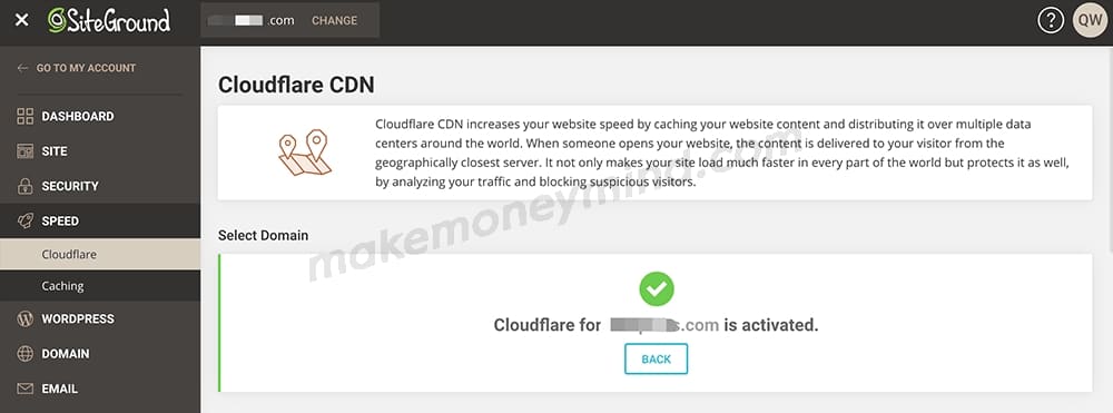 siteground完成cloudflare-CDN加速配置