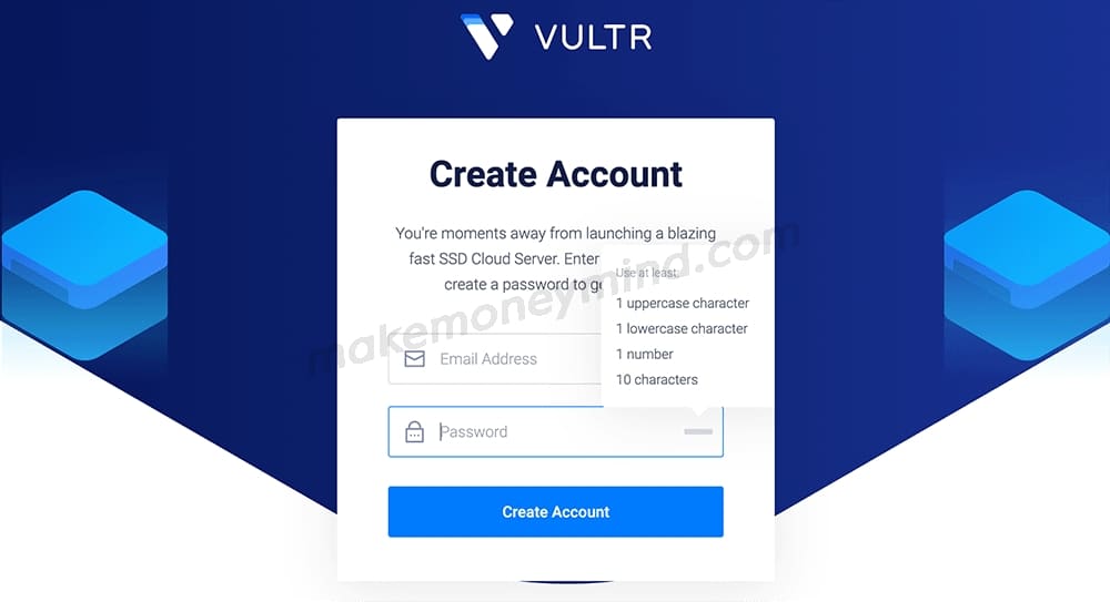 vultr创建账户