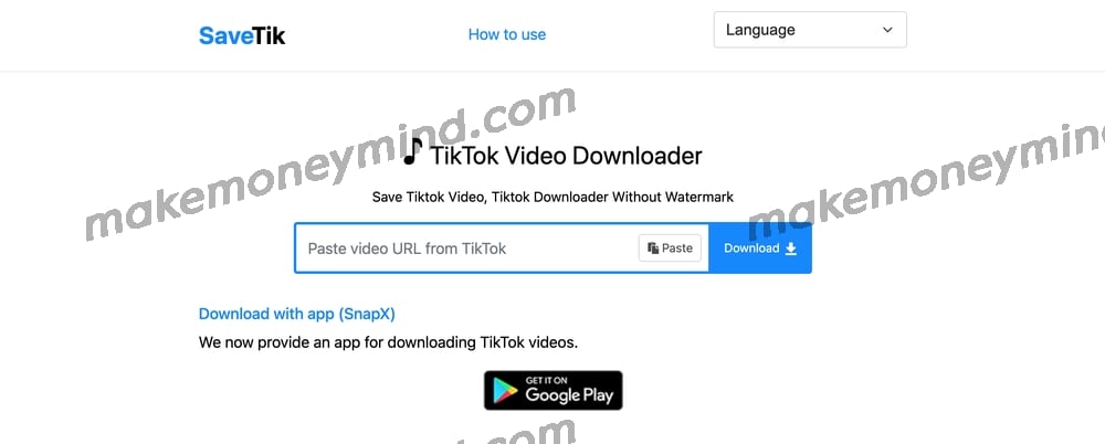 免费 TikTok 视频下载在线工具推荐 - savetik