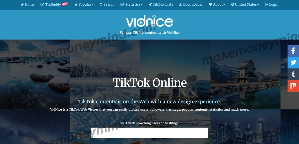 免费好用的 Tiktok 网页版（看抖音国际版）- vidnice