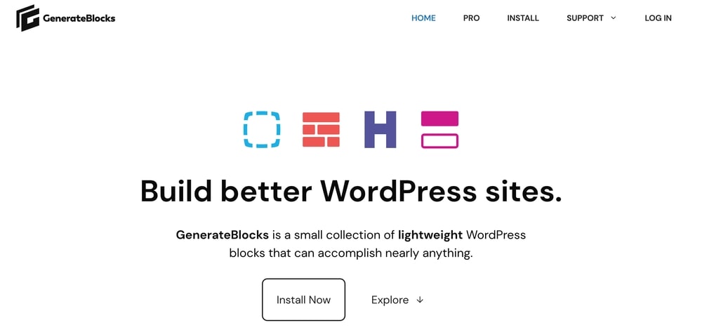 实用免费 WordPress 区块编辑器推荐 - generate blocks